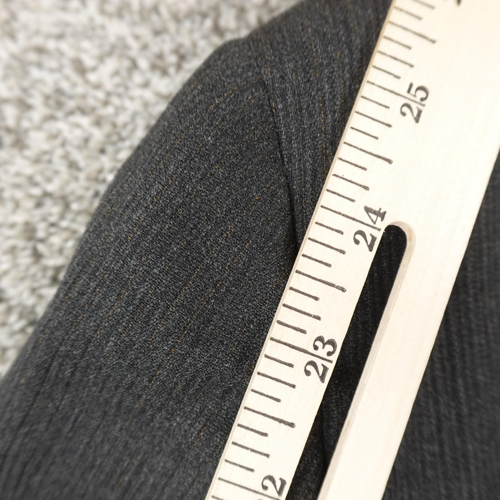 VTG Givenchy Blazer Mens‎ 46L Gray Pinstripe Wool Sport Coat Suit Jacket Top USA - Picture 12 of 15